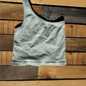 By Together Mint Green One Shoulder Tank Top